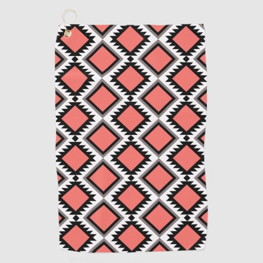 Serviette De Golf Motif Aztec (Devant)