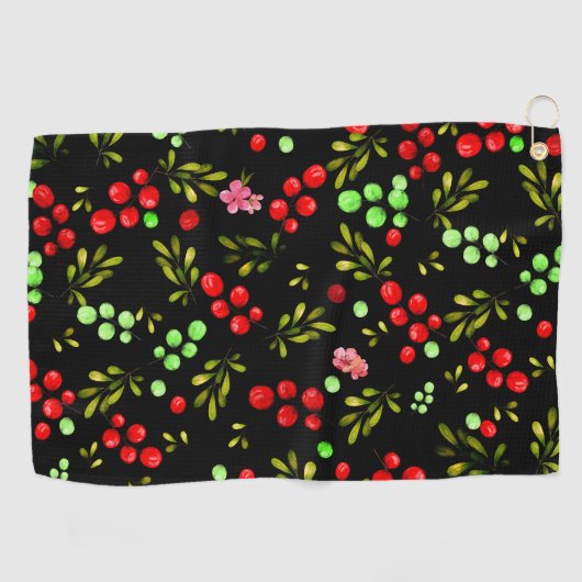 Serviette De Golf Motif Berries (Horizontal)