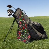Serviette De Golf Motif Berries (Vert)