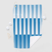 Serviette De Golf Motif Bleu Blanc rayé (En situation)