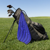 Serviette De Golf Motif bleu cinq bandes (Vert)