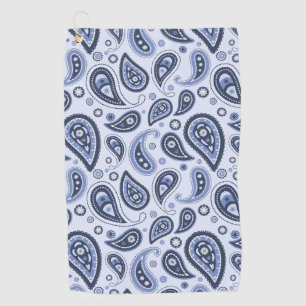 Serviette De Golf Motif Blue Paisley