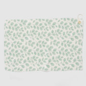 Serviette De Golf Motif botanique d'eucalyptus (Horizontal)