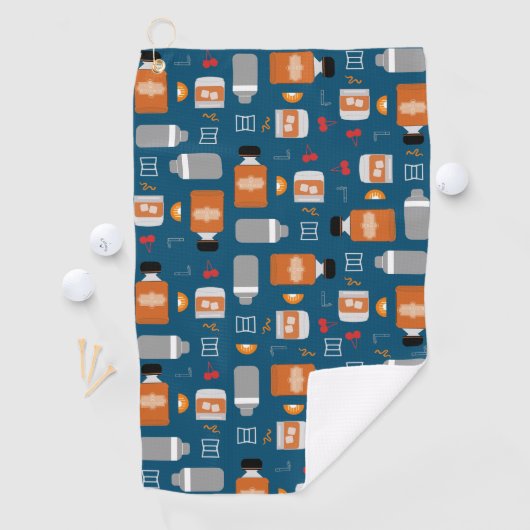 Serviette De Golf Motif Bourbon (En situation)