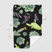 Serviette De Golf Motif Cactus 2 (En situation)