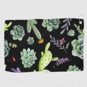 Serviette De Golf Motif Cactus 2 (Horizontal)
