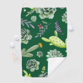 Serviette De Golf Motif Cactus 3 (En situation)