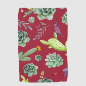 Serviette De Golf Motif Cactus 4 (Devant)