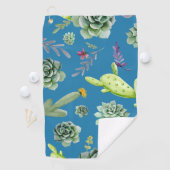 Serviette De Golf Motif Cactus 5 (En situation)