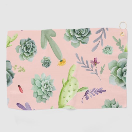 Serviette De Golf Motif Cactus 8 (Horizontal)