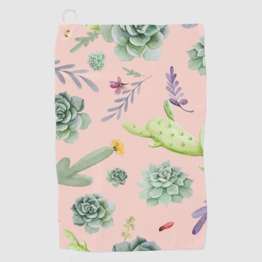 Serviette De Golf Motif Cactus 8 (Devant)