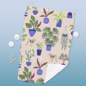 Serviette De Golf Motif Cactus rose