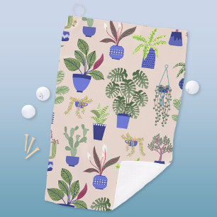 Serviette De Golf Motif Cactus rose
