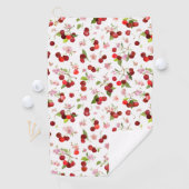 Serviette De Golf Motif cerise 1 (En situation)