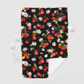 Serviette De Golf Motif cerise 2 (En situation)