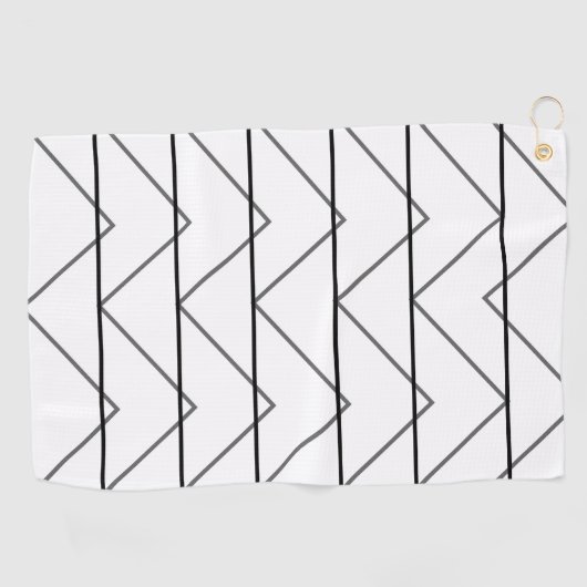 Serviette De Golf Motif Chevron Stripes (Horizontal)