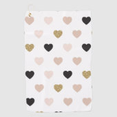 Serviette De Golf Motif Cœurs 31 (Devant)