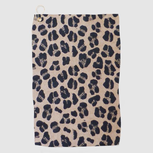 Serviette De Golf Motif Cool Leopard (Devant)