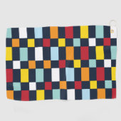 Serviette De Golf Motif damier coloré (Horizontal)