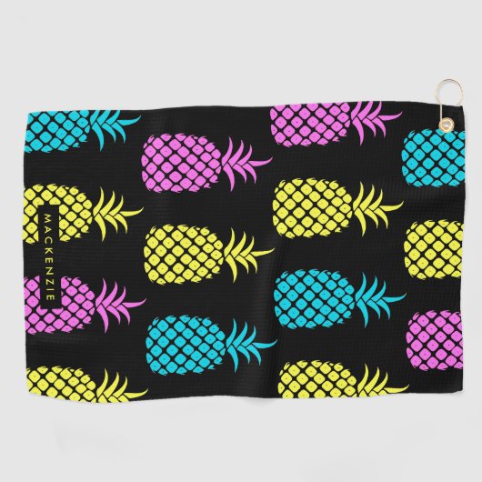 Serviette De Golf Motif d'ananas (Horizontal)
