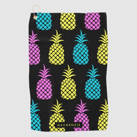 Serviette De Golf Motif d'ananas (Devant)