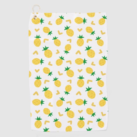 Serviette De Golf Motif d'ananas mou et drôle (Devant)