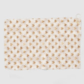 Serviette De Golf Motif d'art déco d'or (Horizontal)