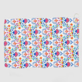 Serviette De Golf Motif d'art populaire mexicain (Horizontal)