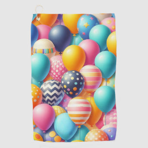 Serviette De Golf Motif de ballons colorés