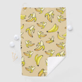 Serviette De Golf Motif de banane (En situation)