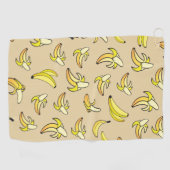 Serviette De Golf Motif de banane (Horizontal)