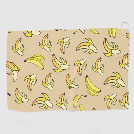 Serviette De Golf Motif de banane (Horizontal)