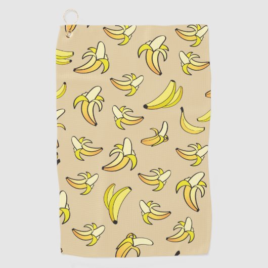 Serviette De Golf Motif de banane (Devant)