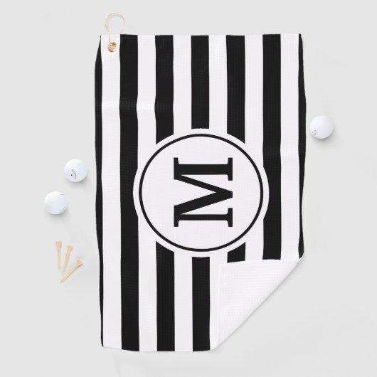 Serviette De Golf Motif de bandes (En situation)