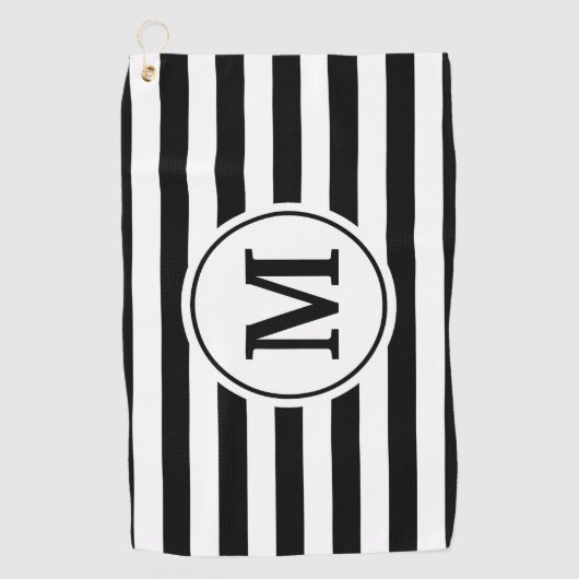 Serviette De Golf Motif de bandes (Devant)