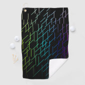 Serviette De Golf Motif de bandes Abstraites (En situation)
