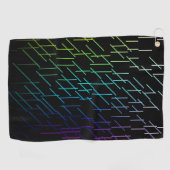 Serviette De Golf Motif de bandes Abstraites (Horizontal)