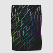 Serviette De Golf Motif de bandes Abstraites (Devant)