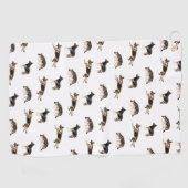 Serviette De Golf Motif de berger allemand (blanc) (Horizontal)