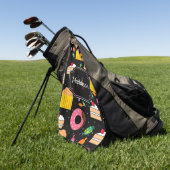 Serviette De Golf Motif de bonbons mignon (Vert)