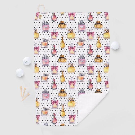 Serviette De Golf Motif de bouteille de Parfum (En situation)