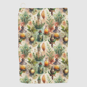 Serviette De Golf Motif de bouteilles de pharmacie vintage