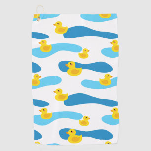 Serviette De Golf Motif de canard en caoutchouc jaune