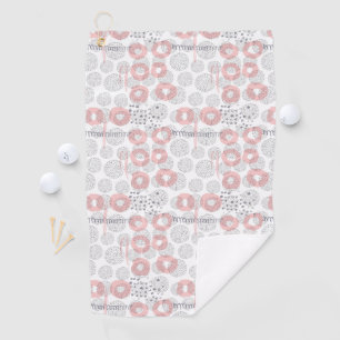 Serviette De Golf Motif de cercle de point de polka