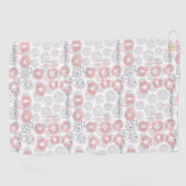 Serviette De Golf Motif de cercle de point de polka (Horizontal)
