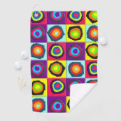 Serviette De Golf motif de cercles (En situation)