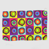 Serviette De Golf motif de cercles (Horizontal)