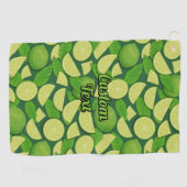 Serviette De Golf Motif de chaux (Horizontal)