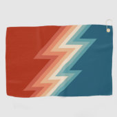 Serviette De Golf Motif de chevron de style rétro (Horizontal)