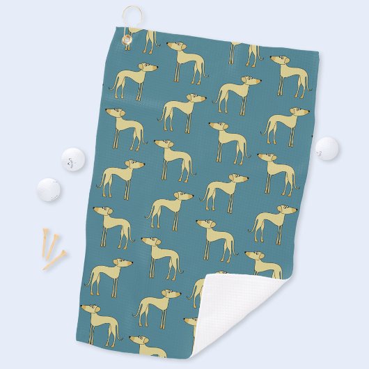 Serviette De Golf Motif de chien amusant